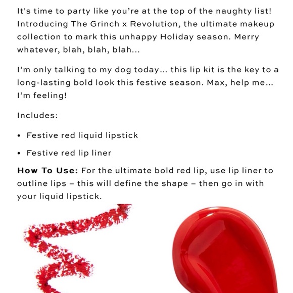 The Grinch Max Limited edition Lip set - Picture 4 of 16